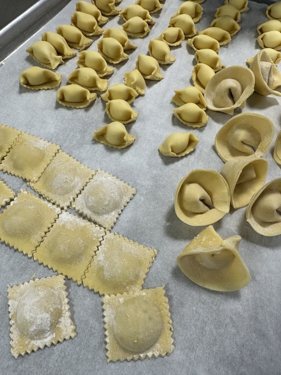 Handmade filled pasta
