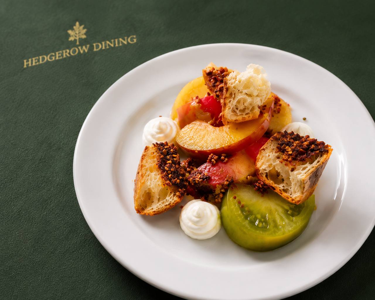Tomato and stone fruit salad